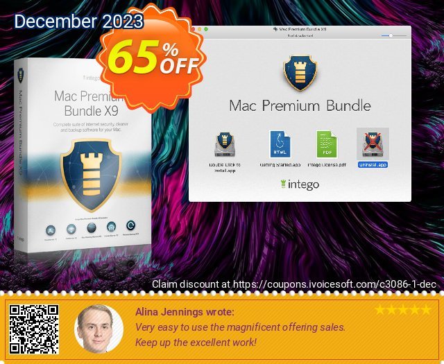 Intego Mac Premium Bundle X9 umwerfenden Verkaufsförderung Bildschirmfoto