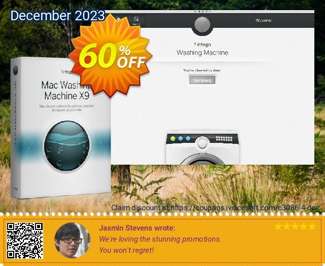 Intego Mac Washing Machine X9 discount 60% OFF, 2024 World Backup Day offering sales. 40% OFF Intego Mac Washing Machine X9, verified