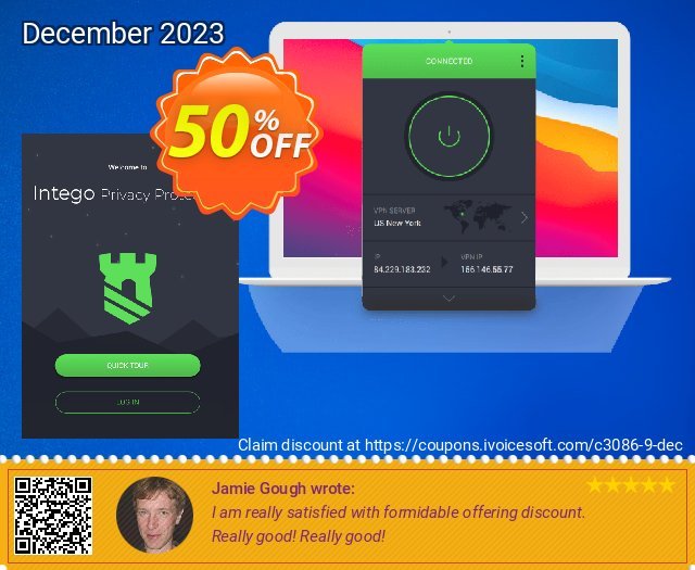 Intego Privacy Protection Premium VPN discount 50% OFF, 2024 Spring offering sales. 50% OFF Intego Privacy Protection Premium VPN, verified
