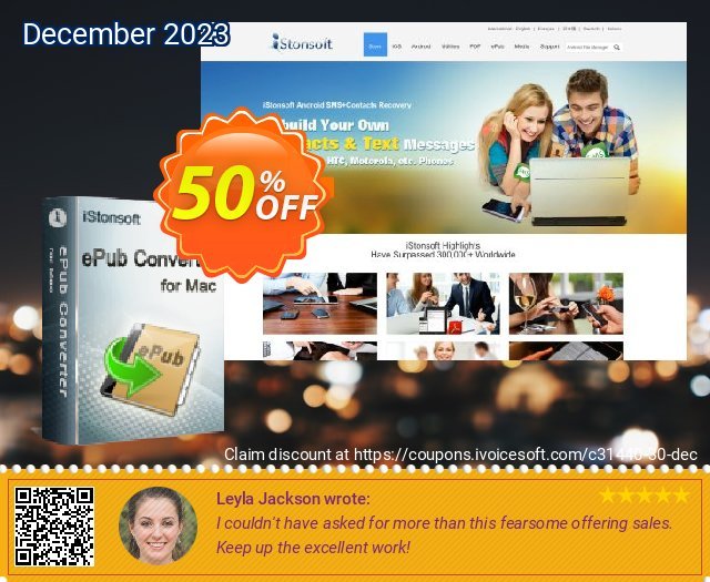 iStonsoft ePub Converter for Mac discount 50% OFF, 2023 Women Day offering deals. 60% off