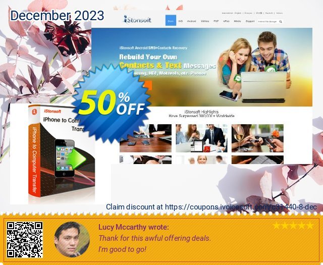 iStonsoft iPhone to Computer Transfer discount 50% OFF, 2024 Resurrection Sunday discounts. 60% off