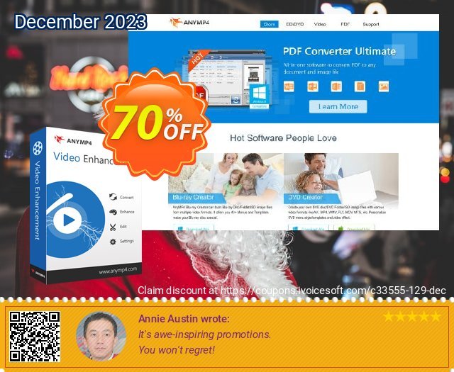 AnyMP4 Video Enhancement discount 70% OFF, 2024 Spring offering sales. AnyMP4 coupon (33555)