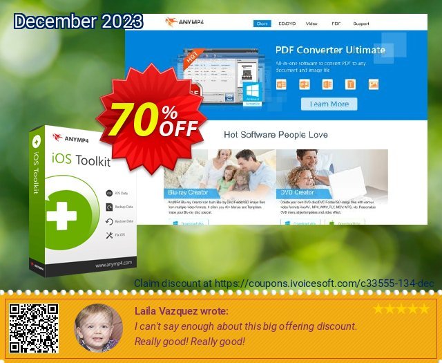 Anymp4 iOS System Recovery discount 70% OFF, 2024 Spring offering sales. AnyMP4 coupon (33555)