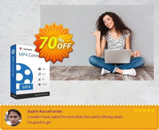 AnyMP4 MP4 Converter discount 70% OFF, 2024 April Fools' Day offering discount. AnyMP4 coupon (33555)