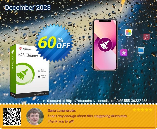AnyMP4 iOS Cleaner menakuntukan penawaran loyalitas pelanggan Screenshot