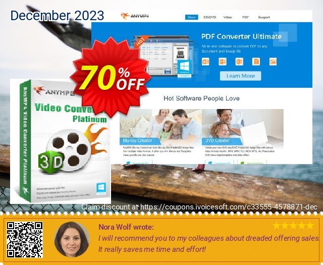 AnyMP4 Video Converter Platinum unglaublich Preisreduzierung Bildschirmfoto