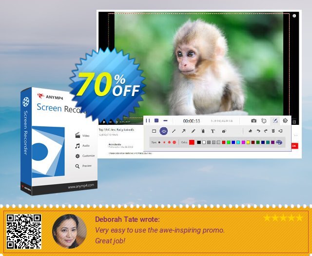 AnyMP4 Screen Recorder Lifetime khusus promo Screenshot