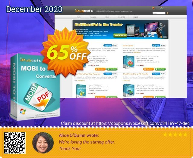 iPubsoft Mobi to PDF Converter luar biasa baiknya penawaran deals Screenshot