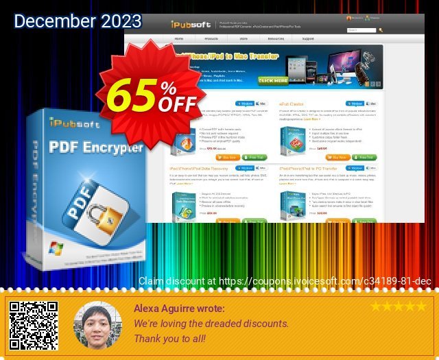 iPubsoft PDF Encrypter discount 65% OFF, 2022 World Sexual Health Day offering sales. 65% disocunt