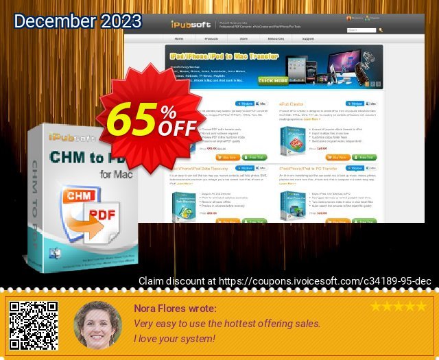 iPubsoft CHM to PDF Converter for Mac discount 65% OFF, 2022 Autumn offering sales. 65% disocunt