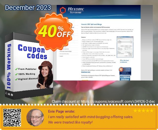 Hexonic PDF Split and Merge Pro discount 40% OFF, 2024 Easter Day offering deals. Hexonic coupon (34926)