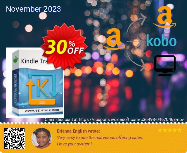 Epubor Kindle Transfer Lifetime discount 30% OFF, 2024 Easter Day offering sales. Kindle Transfer for Win exclusive promotions code 2024