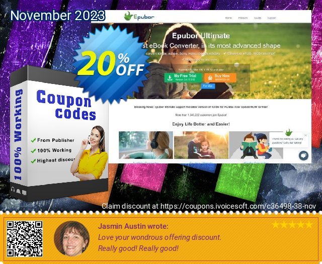 Epubor eBook Converter Lifetime discount 20% OFF, 2024 Chocolate Day offering sales. Epubor Ebook Software coupon (36498)