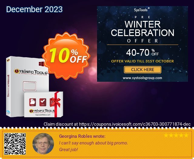 SysInfoTools SharePoint Server Recovery[Administrator License] discount 10% OFF, 2022 New Year's Day offering sales. Promotion code SysInfoTools SharePoint Server Recovery[Administrator License]