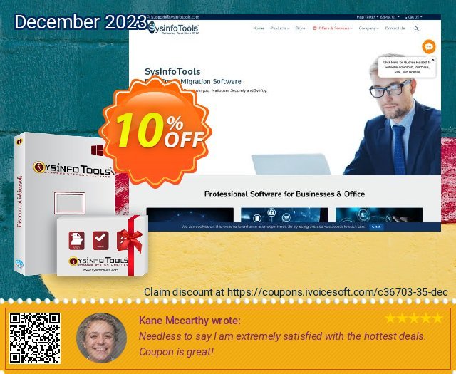 SysInfoTools PST Merge erstaunlich Promotionsangebot Bildschirmfoto