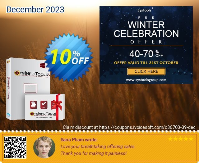 SysInfoTools PDF Image Extractor discount 10% OFF, 2022 New Year offering sales. SYSINFODISCOUNT