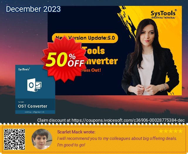 SysTools OST Converter (Enterprise License) gemilang voucher promo Screenshot