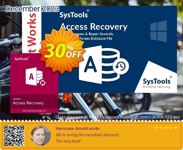 SysTools Access Recovery discount 30% OFF, 2024 Mother's Day offering sales. 30% OFF SysTools Access Recovery, verified