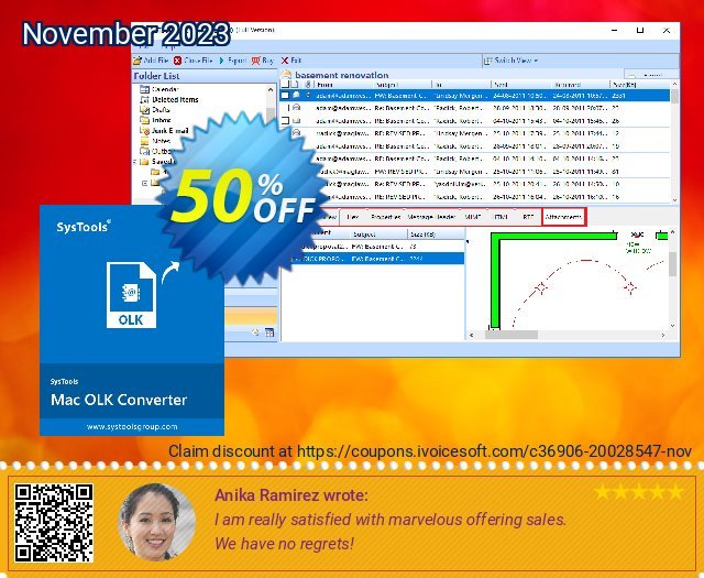 SysTools Mac OLK Converter discount 50% OFF, 2024 Memorial Day promo sales. SysTools Summer Sale