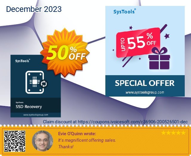 SysTools SSD Data Recovery Enterprise License atemberaubend Nachlass Bildschirmfoto