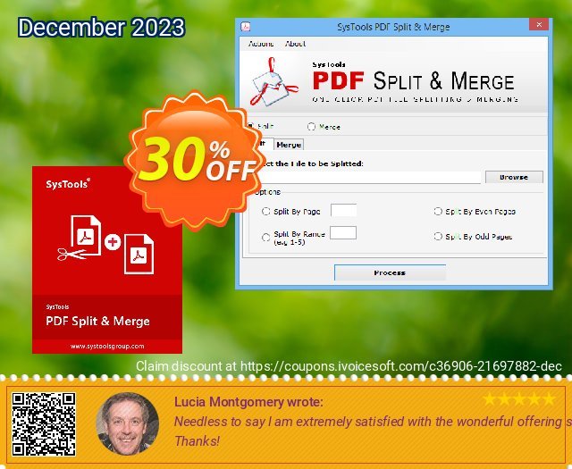 Special Offer - SysTools PDF Split & Merge 独占 产品销售 软件截图