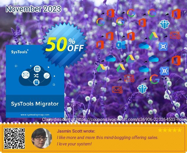 SysTools Migrator (Office 365 to G Suite) discount 50% OFF, 2023 Hug Day discount. 50% OFF SysTools Migrator (Office 365 to G Suite), verified