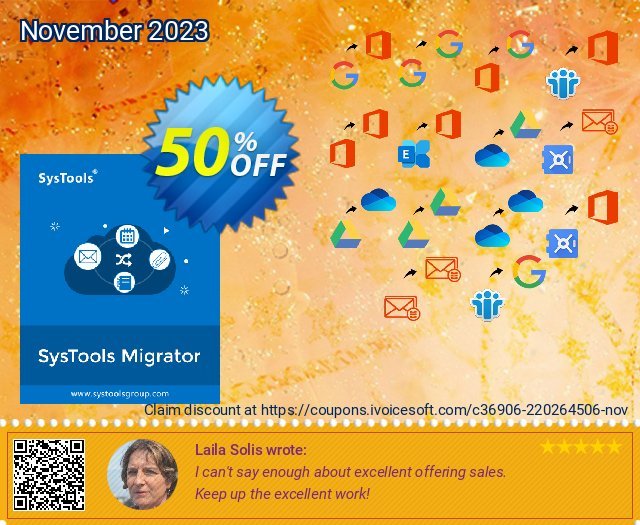 SysTools Migrator (Exchange to Office 365) 优秀的 产品销售 软件截图