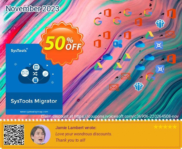 SysTools Migrator (Lotus Notes to Office 365) discount 50% OFF, 2023  Lover's Day promo. 50% OFF SysTools Migrator (Lotus Notes to Office 365), verified