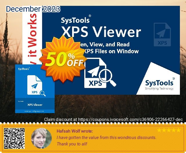 SysTools XPS Viewer Pro 可怕的 产品销售 软件截图