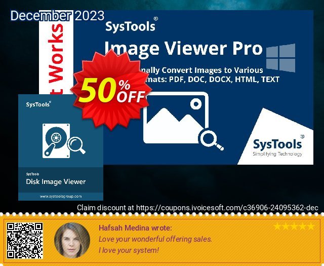 SysTools Disk Image Viewer Pro discount 50% OFF, 2024 Memorial Day offering sales. SysTools Summer Sale