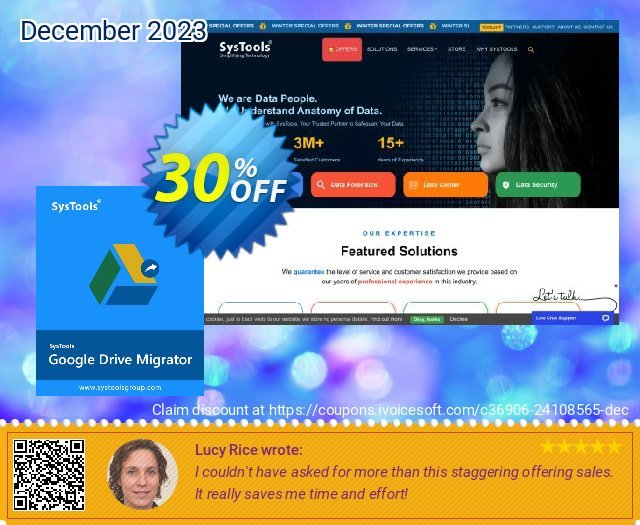SysTools Migrator (Google Drive) + Managed Services unglaublich Promotionsangebot Bildschirmfoto