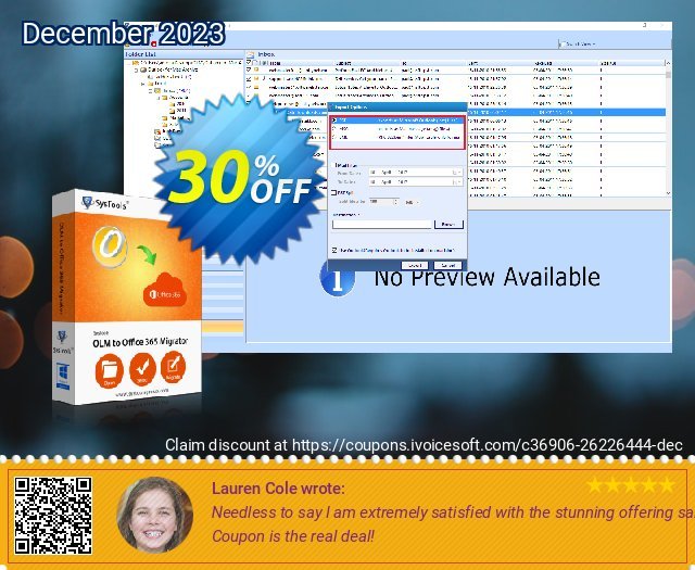 SysTools OLM to Office 365 ーパー  アドバタイズメント スクリーンショット