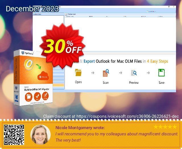 SysTools OLM to Office 365 (Multi-user) baik sekali kupon Screenshot