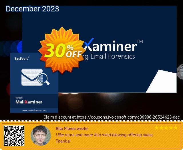 MailXaminer (SMS) formidable Promotionsangebot Bildschirmfoto