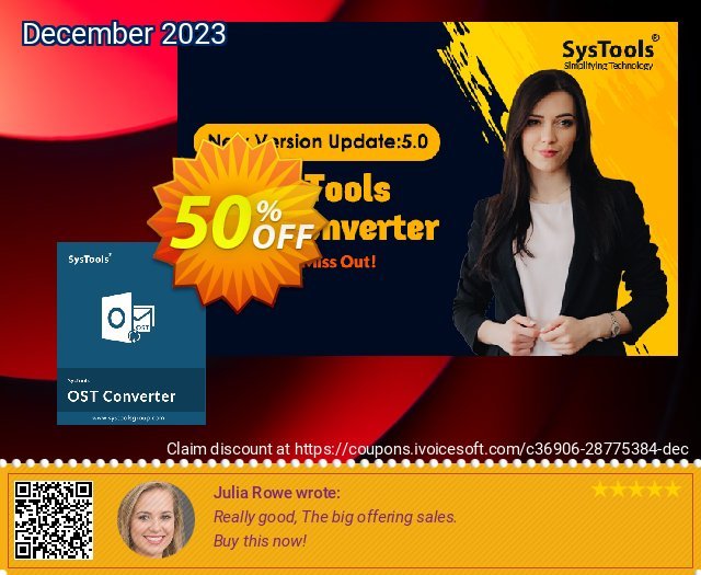 SysTools OST Converter discount 50% OFF, 2022 Back to School promo sales. SysTools Pre Monsoon Offer