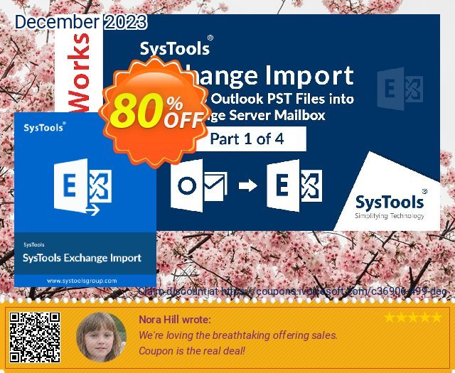 SysTools Exchange Import (50 User Mailboxes) 令人敬畏的 折扣 软件截图