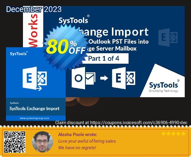 SysTools Exchange Import  특별한   프로모션  스크린 샷