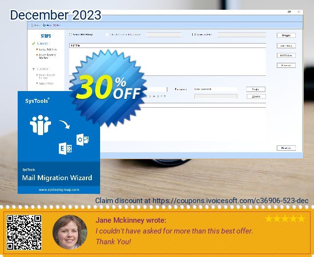 SysTools Lotus Notes to Exchange Migrator atemberaubend Promotionsangebot Bildschirmfoto