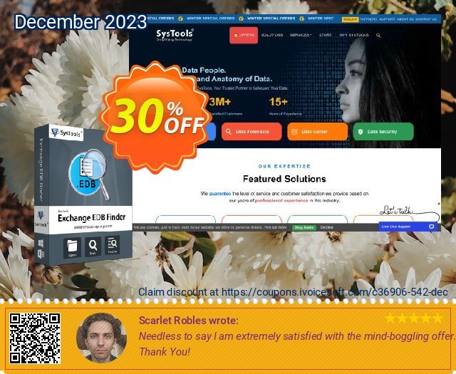 SysTools EDB Finder (Enterprise License) spitze Nachlass Bildschirmfoto