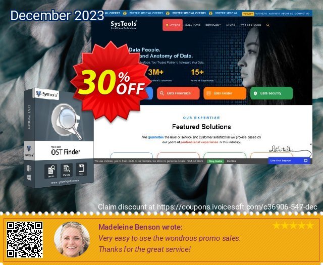 SysTools Outlook OST Finder (Business License) besten Außendienst-Promotions Bildschirmfoto