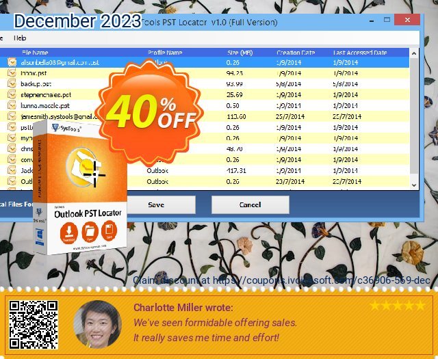 SysTools Outlook PST Locator (Enterprise) geniale Sale Aktionen Bildschirmfoto