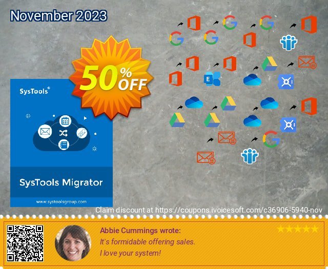 SysTools Migrator (Lotus Notes to G Suite) teristimewa penawaran waktu Screenshot