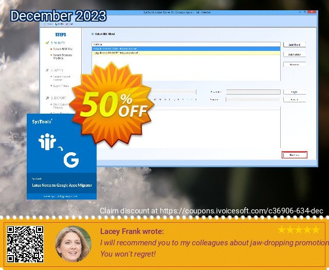 Lotus Notes to Google Apps - 50 Users License spitze Preisnachlass Bildschirmfoto