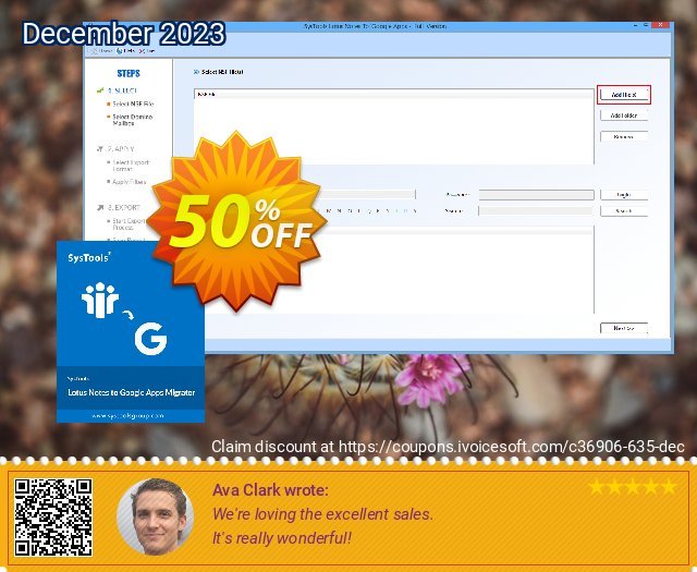 Lotus Notes to Google Apps - 100 Users License spitze Preisnachlass Bildschirmfoto