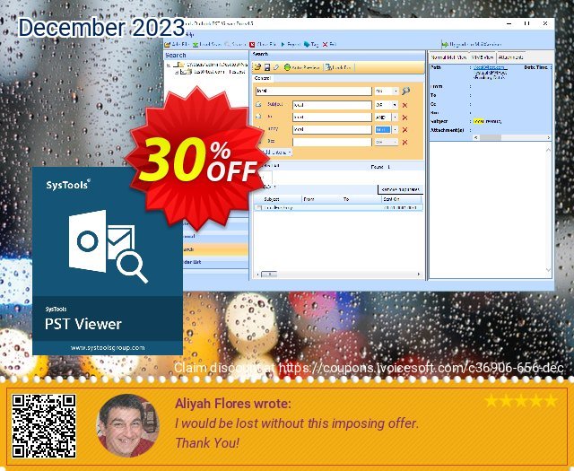 SysTools Outlook PST Viewer Pro (100 Users) 美妙的 产品销售 软件截图