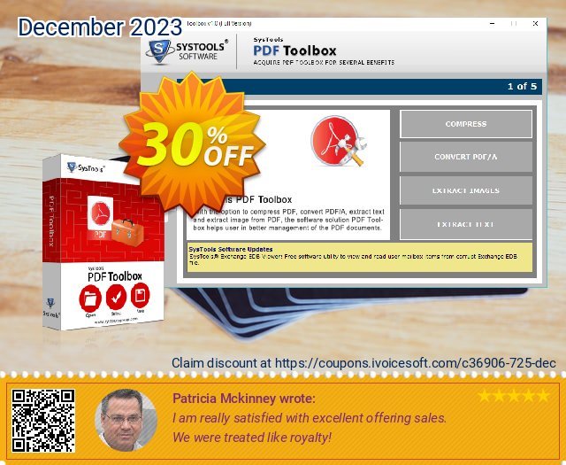 SysTools PDF Toolbox (Business) menakuntukan promosi Screenshot