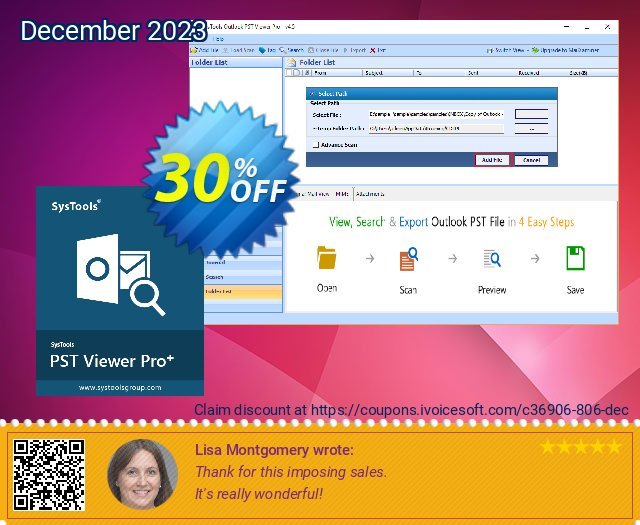 SysTools PST Viewer Pro+ Plus (10 User License) discount 30% OFF, 2024 Library Lovers Month offering sales. SysTools coupon 36906