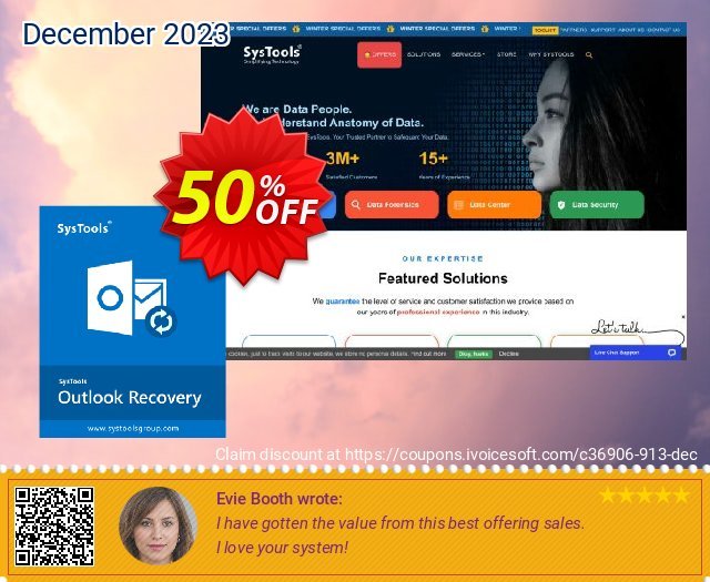OutlookEmails Outlook Recovery discount 50% OFF, 2023 Valentine's Day offer. SysTools coupon 36906