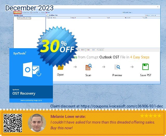 OutlookEmails Exchange OST Recovery (Commercial) discount 30% OFF, 2024 April Fools' Day discount. SysTools coupon 36906