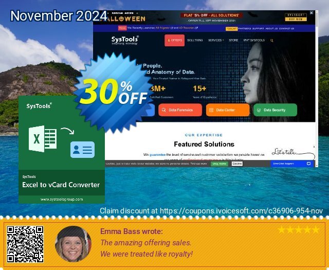 RecoveryTools for MS Excel to vCard Converter (Site) discount 30% OFF, 2024 Spring promo sales. RecoveryTools coupon 36906